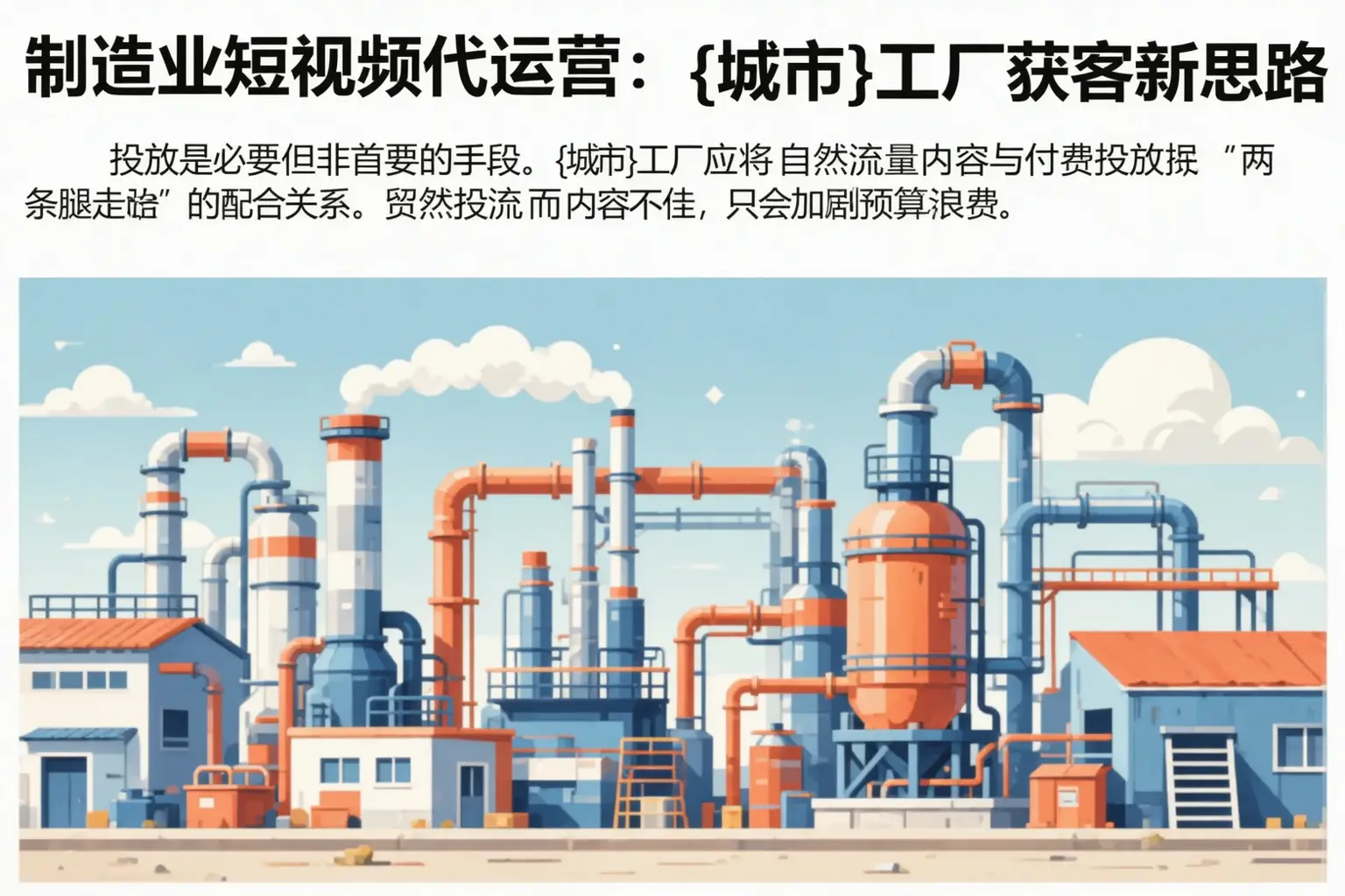 制造业短视频代运营：金门工厂获客新思路